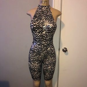 Zebra Printed Bodysuit